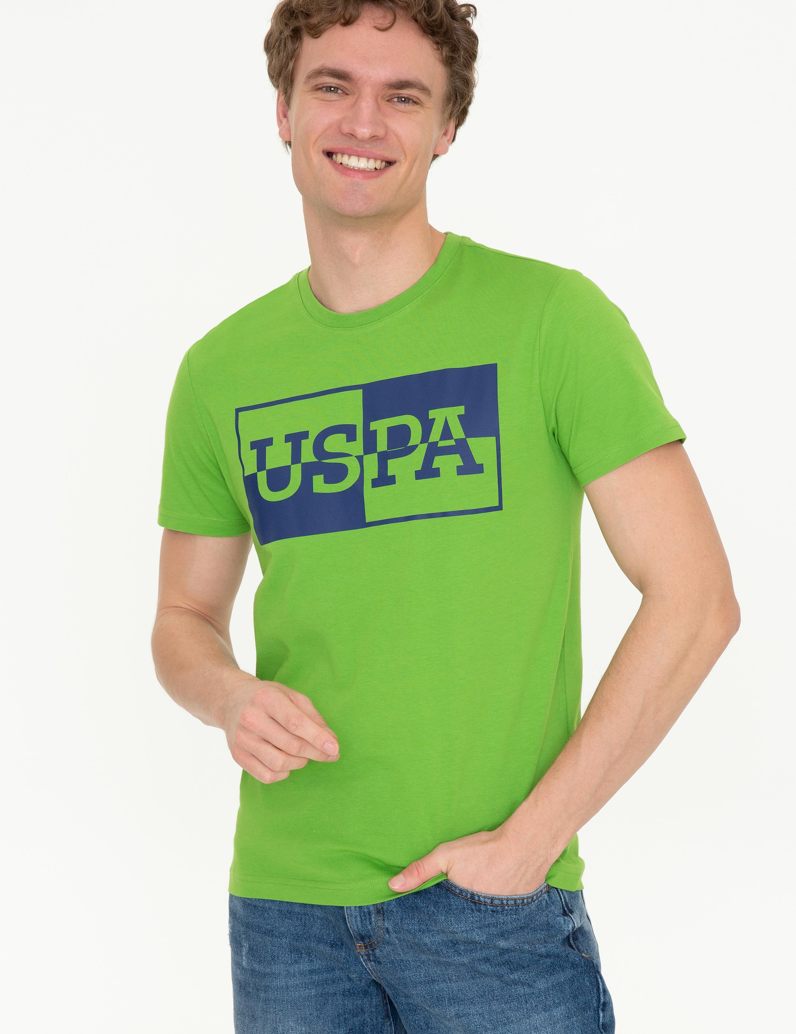 تی شرت یقه گرد آستین کوتاه اندامی یقه گرد مردانه یو اس پولو | U.S. Polo Assn. - تصویر 4