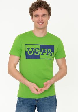 Erkek Elma Yeşili Bisiklet Yaka Tişört - 50247339059