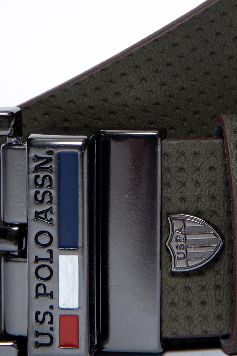 Erkek Çift Taraflı Haki Kemer - 50249929030