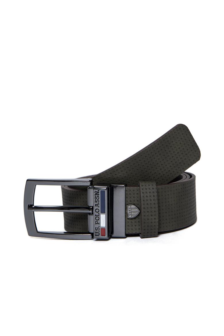 Erkek Çift Taraflı Haki Kemer - 50249929030