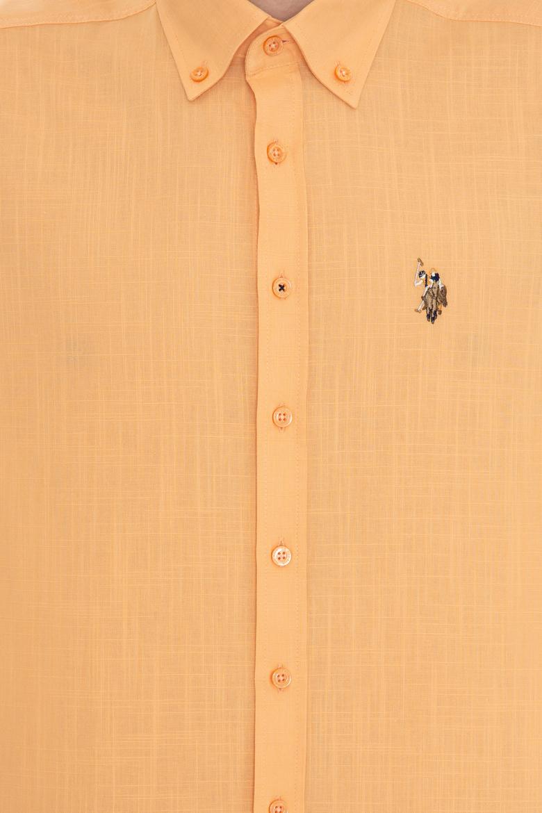 Erkek Turuncu Kısa Kollu Gömlek - 50246425043