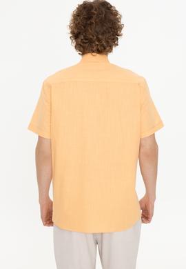 Erkek Turuncu Kısa Kollu Gömlek - 50246425043