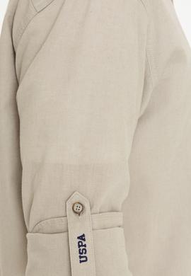 Erkek Haki Uzun Kollu Basic Gömlek - 50246466027