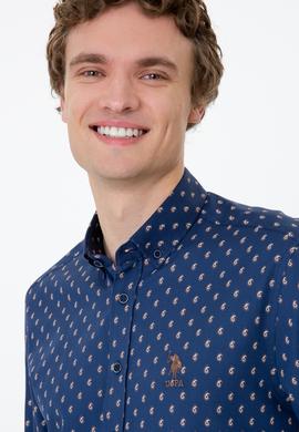 Erkek Lacivert Uzun Kollu Gömlek - 50242801007