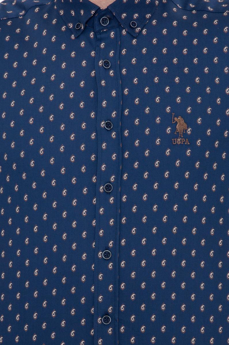 Erkek Lacivert Uzun Kollu Gömlek