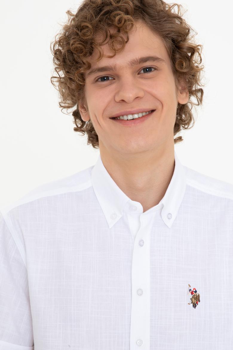 Erkek Beyaz Kısa Kollu Gömlek - 50246425004