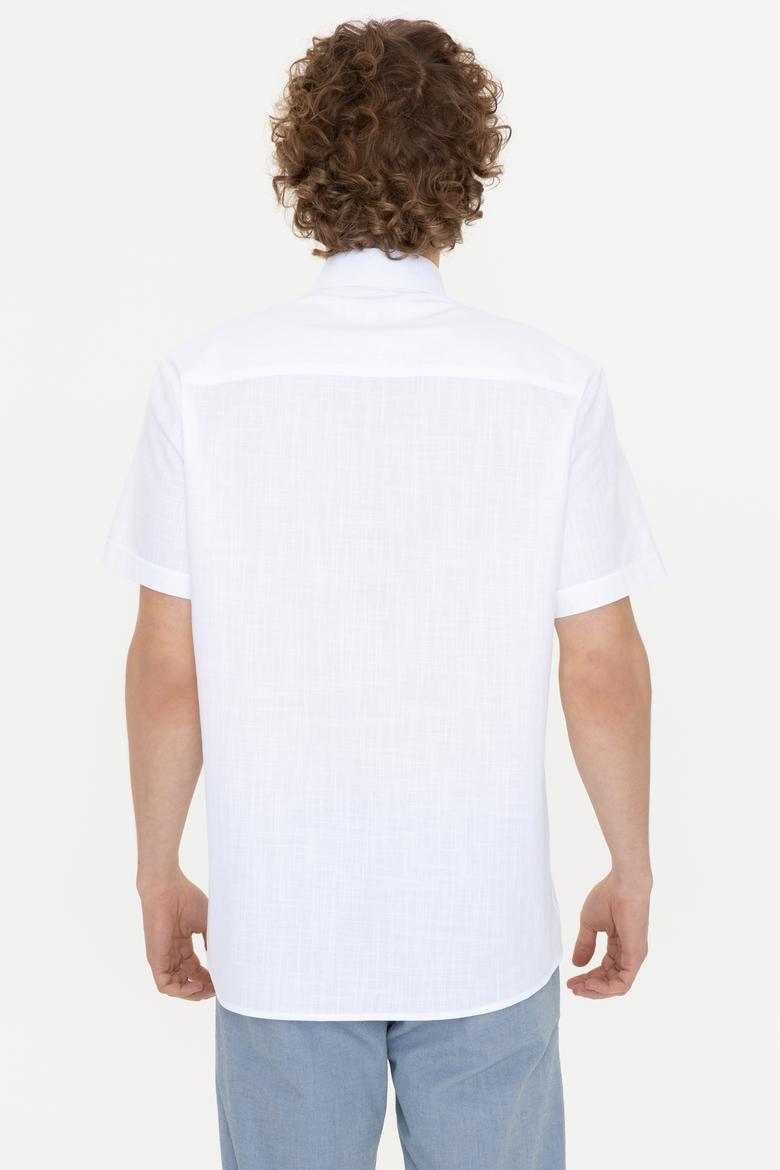 Erkek Beyaz Kısa Kollu Gömlek - 50246425004