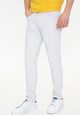 Erkek Açık Gri Kanvas Pantolon - 50246109039