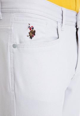 Erkek Açık Gri Kanvas Pantolon - 50246109039