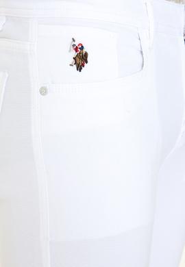 Erkek Beyaz Kanvas Pantolon - 50246109049