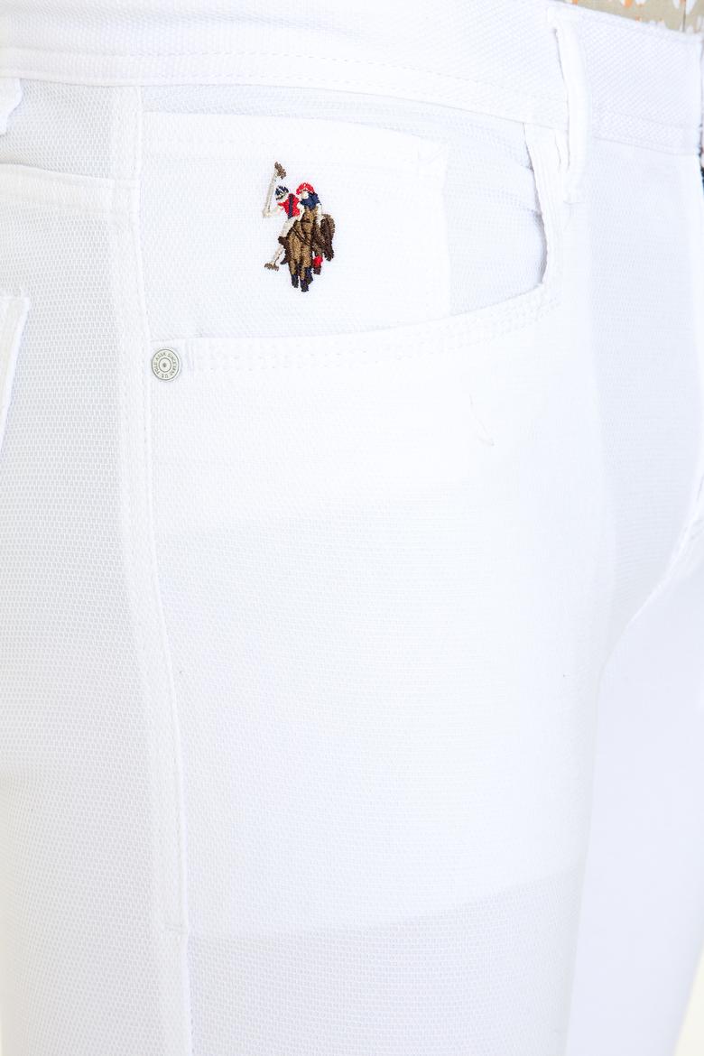 Erkek Beyaz Kanvas Pantolon - 50246109049
