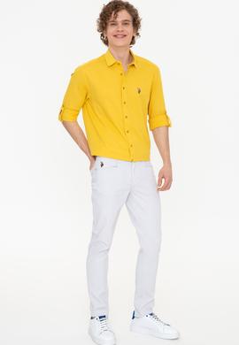 Erkek Açık Gri Kanvas Pantolon - 50246109039