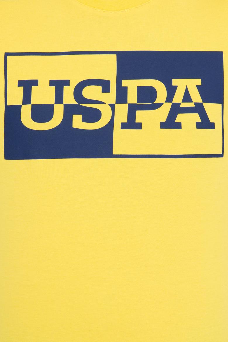 Erkek Açık Sarı Bisiklet Yaka T-Shirt - 50247339149