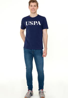 Erkek Lacivert Bisiklet Yaka Basic Tişört - 50248569032