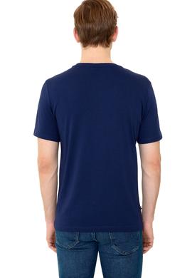 Erkek Lacivert Bisiklet Yaka Basic Tişört - 50248569032