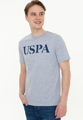 Erkek Gri Melanj Basic Bisiklet Yaka Tişört - 50248569070