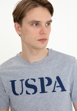 Erkek Gri Melanj Basic Bisiklet Yaka Tişört - 50248569070