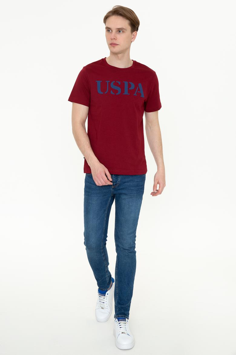 Erkek Bordo Basic Tişört - 50248569142