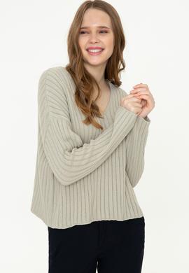 Kadın Haki Kazak - 50251859003