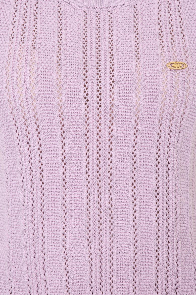 Kadın Manolya Bisiklet Yaka Kazak - 50254497010