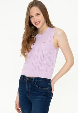 Kadın Manolya Bisiklet Yaka Kazak - 50254497010