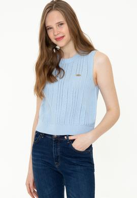 Kadın Açık Mavi Kazak - 50254497003