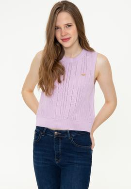 Kadın Manolya Bisiklet Yaka Kazak - 50254497010