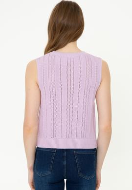 Kadın Manolya Bisiklet Yaka Kazak - 50254497010