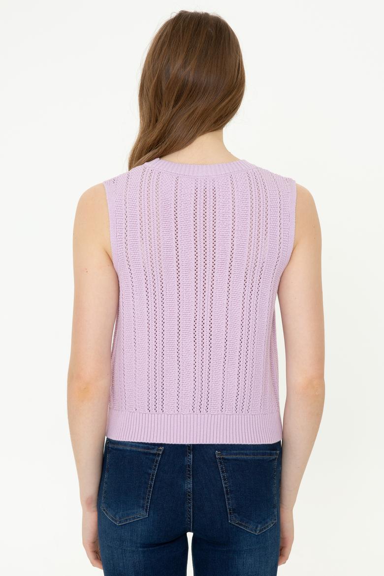 Kadın Manolya Bisiklet Yaka Kazak - 50254497010