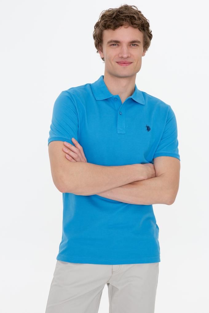 Erkek Kobalt Mavi Basic Tişört