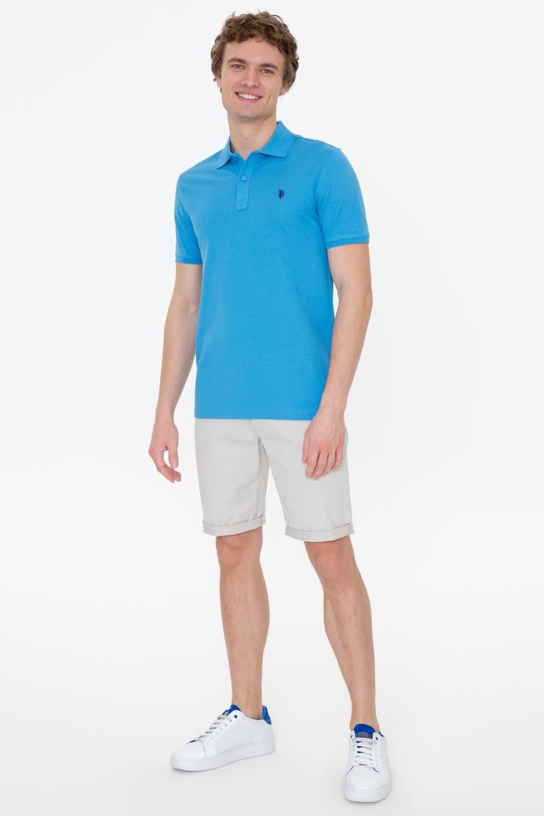 Erkek Kobalt Mavi Basic Tişört - 50232303180