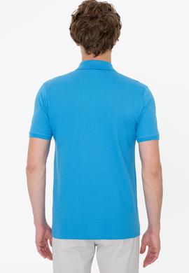 Erkek Kobalt Mavi Basic Tişört - 50232303180