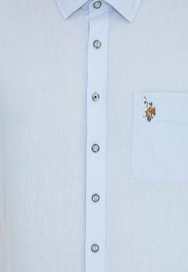 Erkek Açık Mavi Kısa Kollu Gömlek - 50249523007