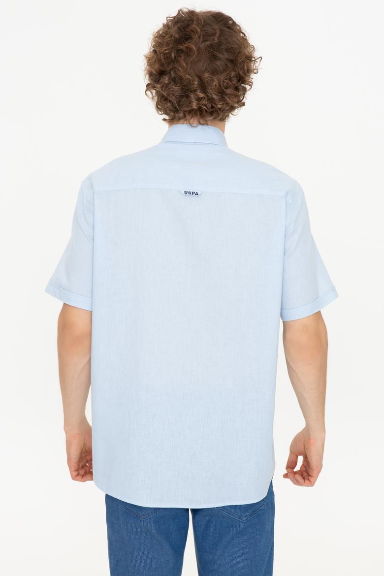 Erkek Açık Mavi Kısa Kollu Gömlek - 50249523007