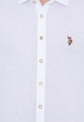 Erkek Beyaz Uzun Kollu Basic Gömlek - 50246466019