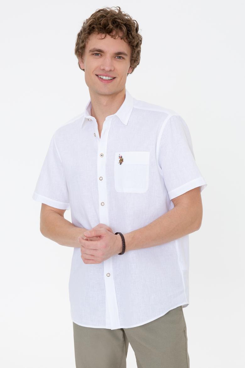 Erkek Beyaz Kısa Kollu Gömlek - 50249523017