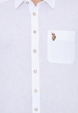 Erkek Beyaz Kısa Kollu Gömlek - 50249523017
