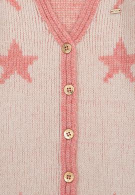 Kız Çocuk Krem Melanj Triko Hırka - 50237352001