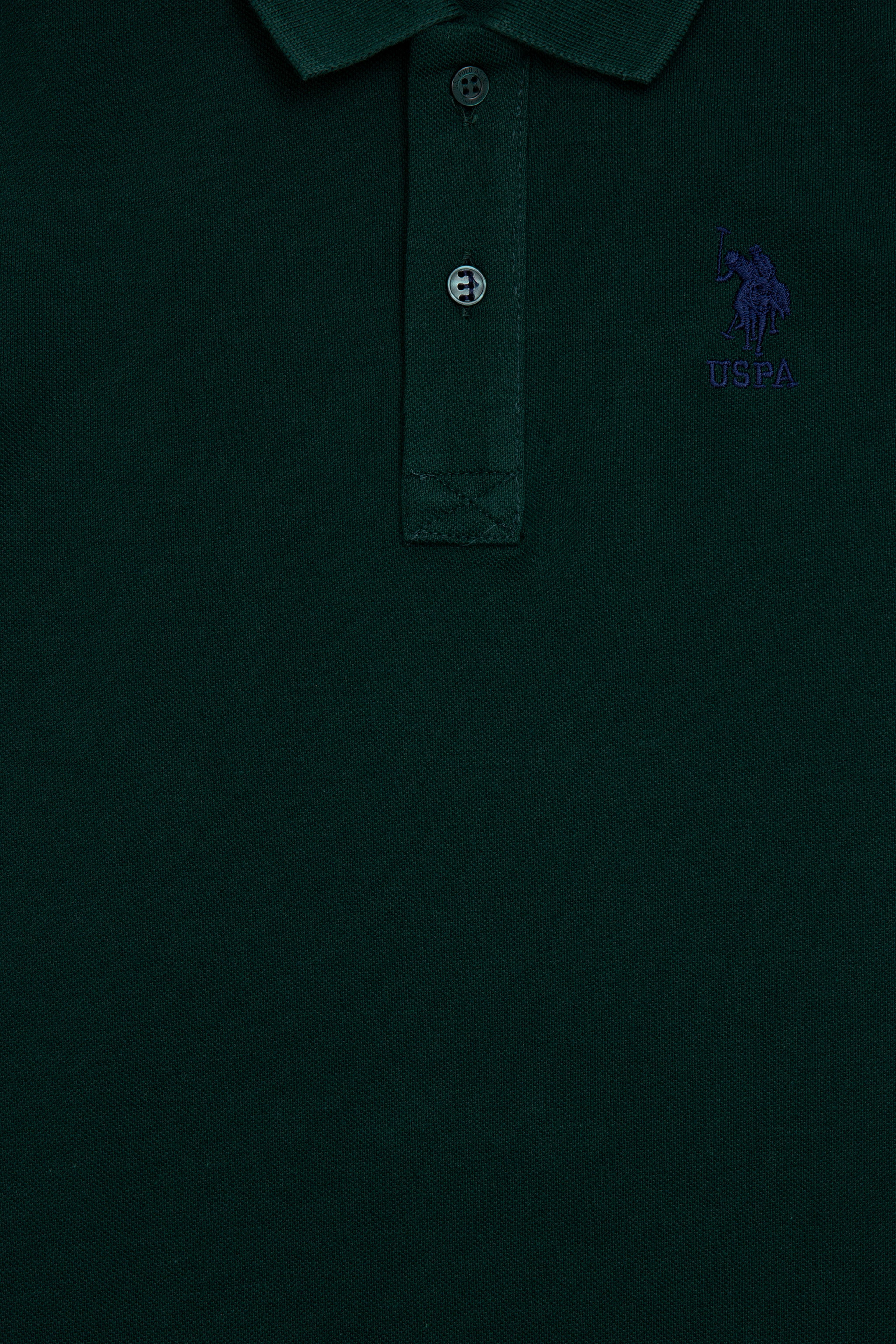 Erkek Çocuk Koyu Yeşil Polo Yaka Tişört - Image 3