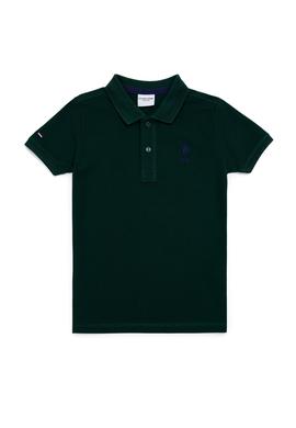 Erkek Çocuk Koyu Yeşil Polo Yaka Tişört - 50249283260