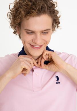 Erkek Pudra Polo Yaka T-Shirt - 50247373245