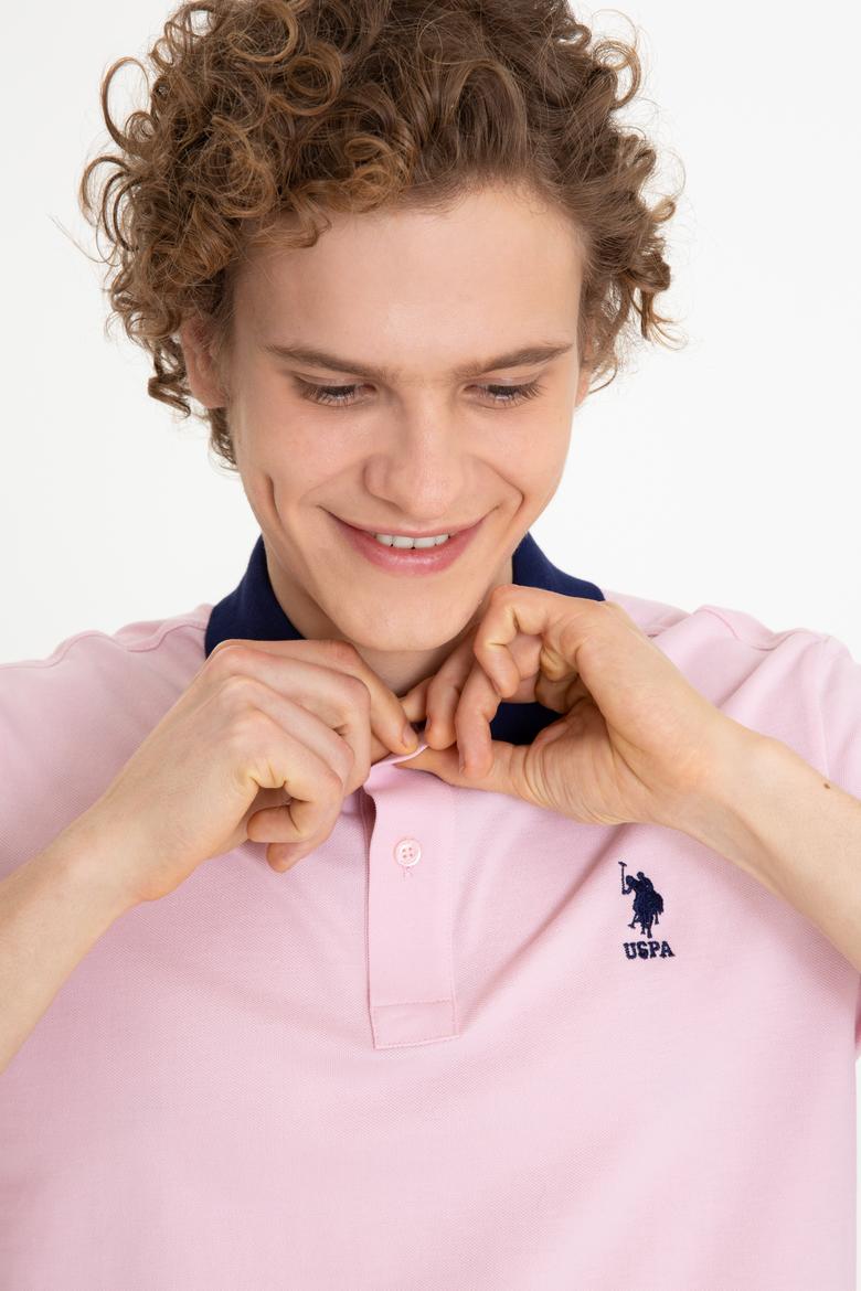 Erkek Pudra Polo Yaka T-Shirt - 50247373245