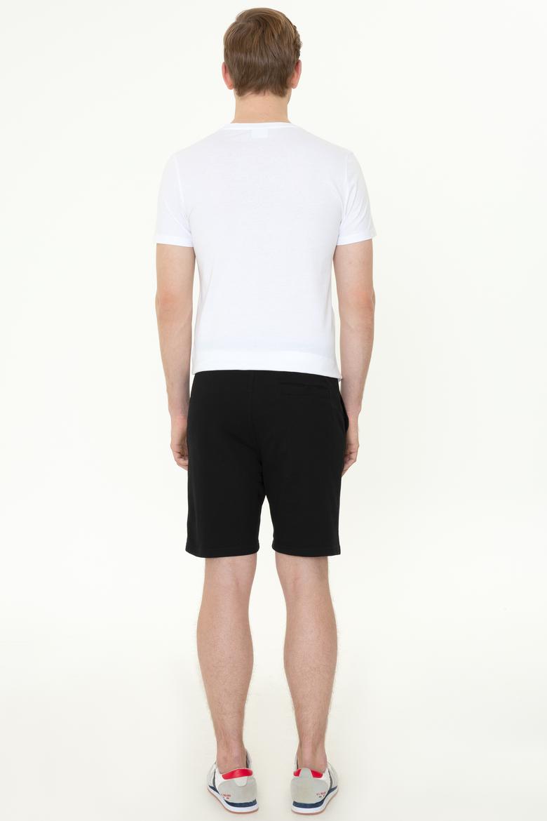 Erkek Siyah Örme Şort - 50251230019