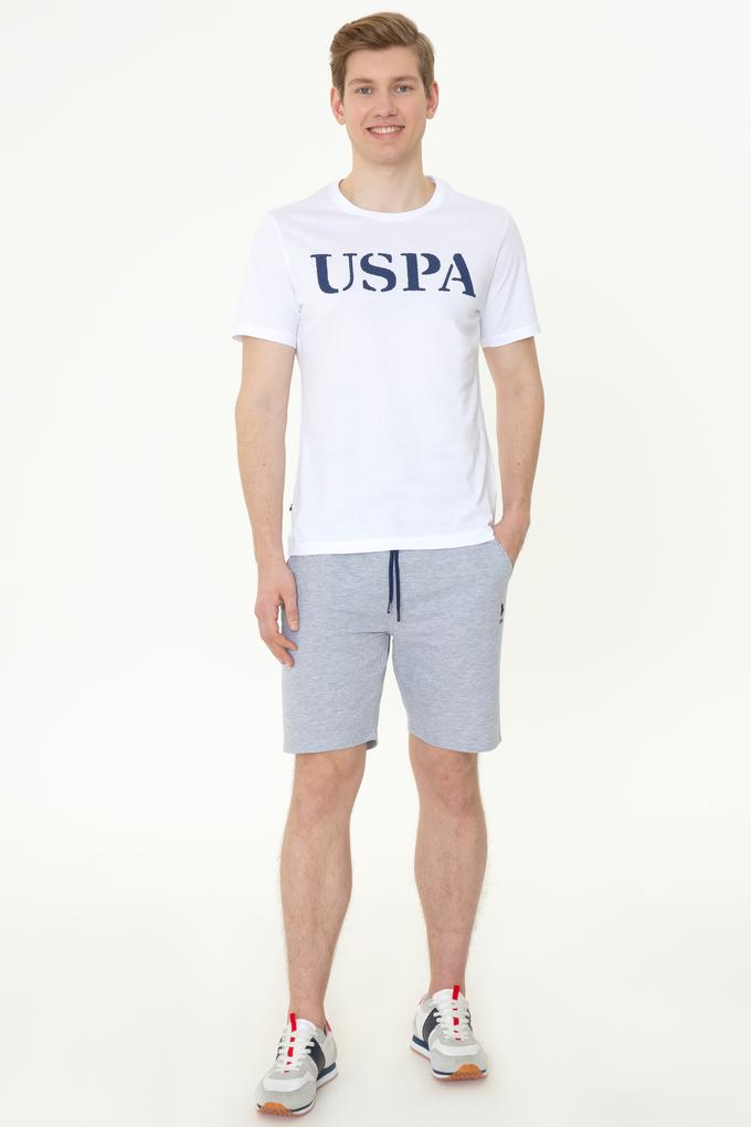 Erkek Gri Melanj Örme Şort