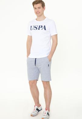 Erkek Gri Melanj Örme Şort - 50251230036