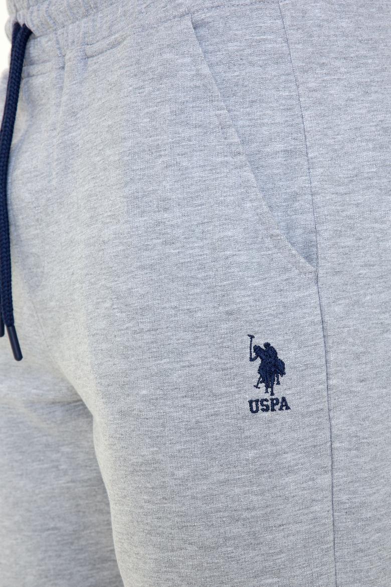 Erkek Gri Melanj Örme Şort - 50251230036