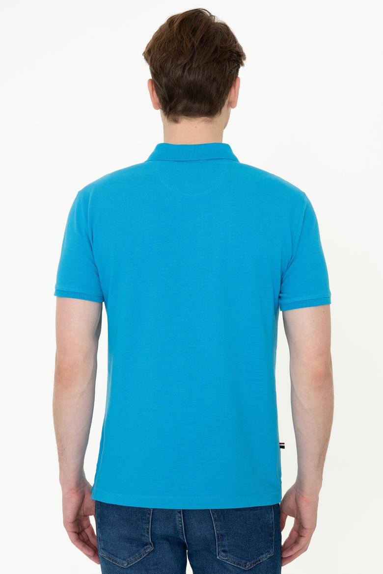 Erkek Kobalt Mavi Basic Tişört - 50249153217