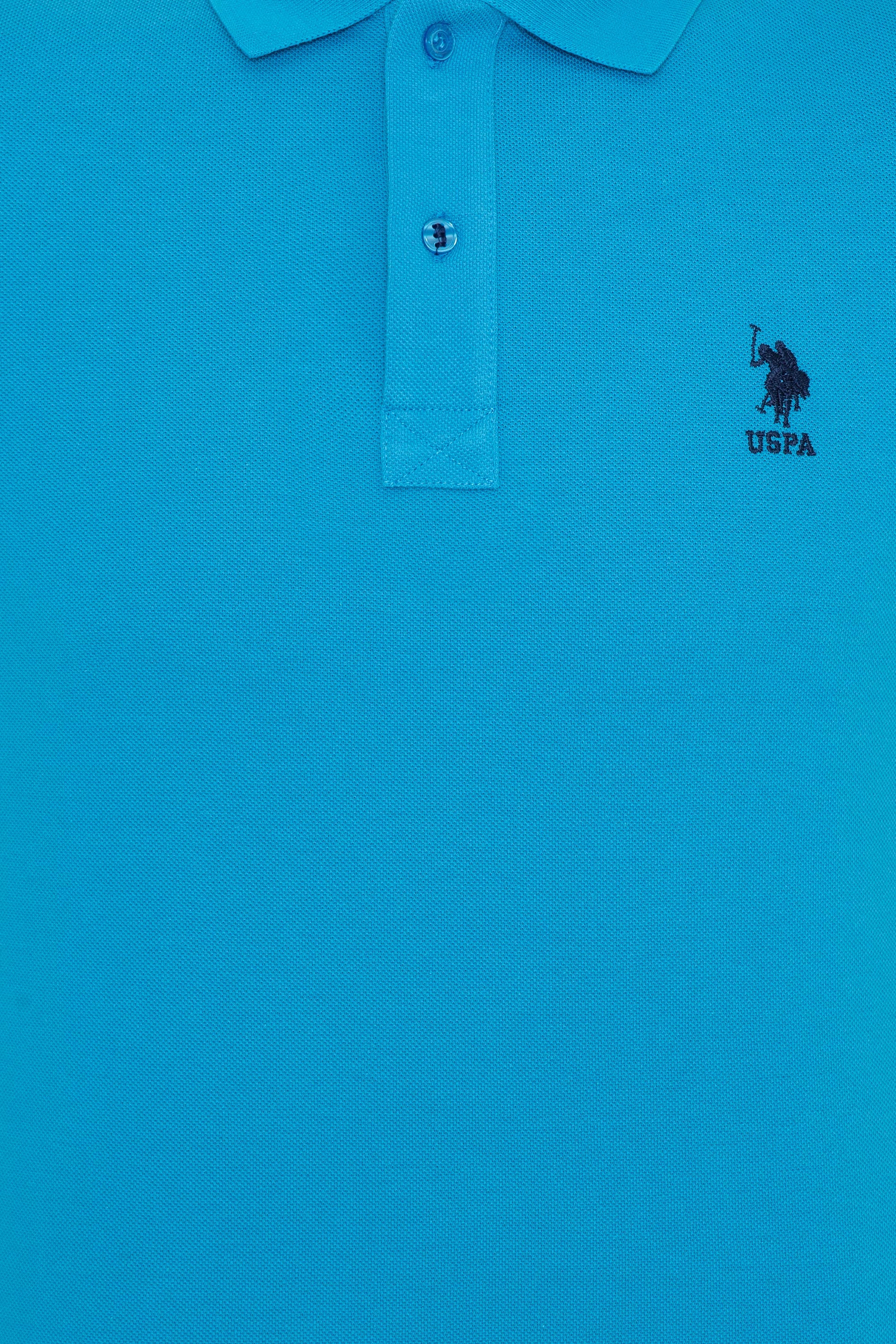 Erkek Kobalt Mavi Basic Tişört - Image 6
