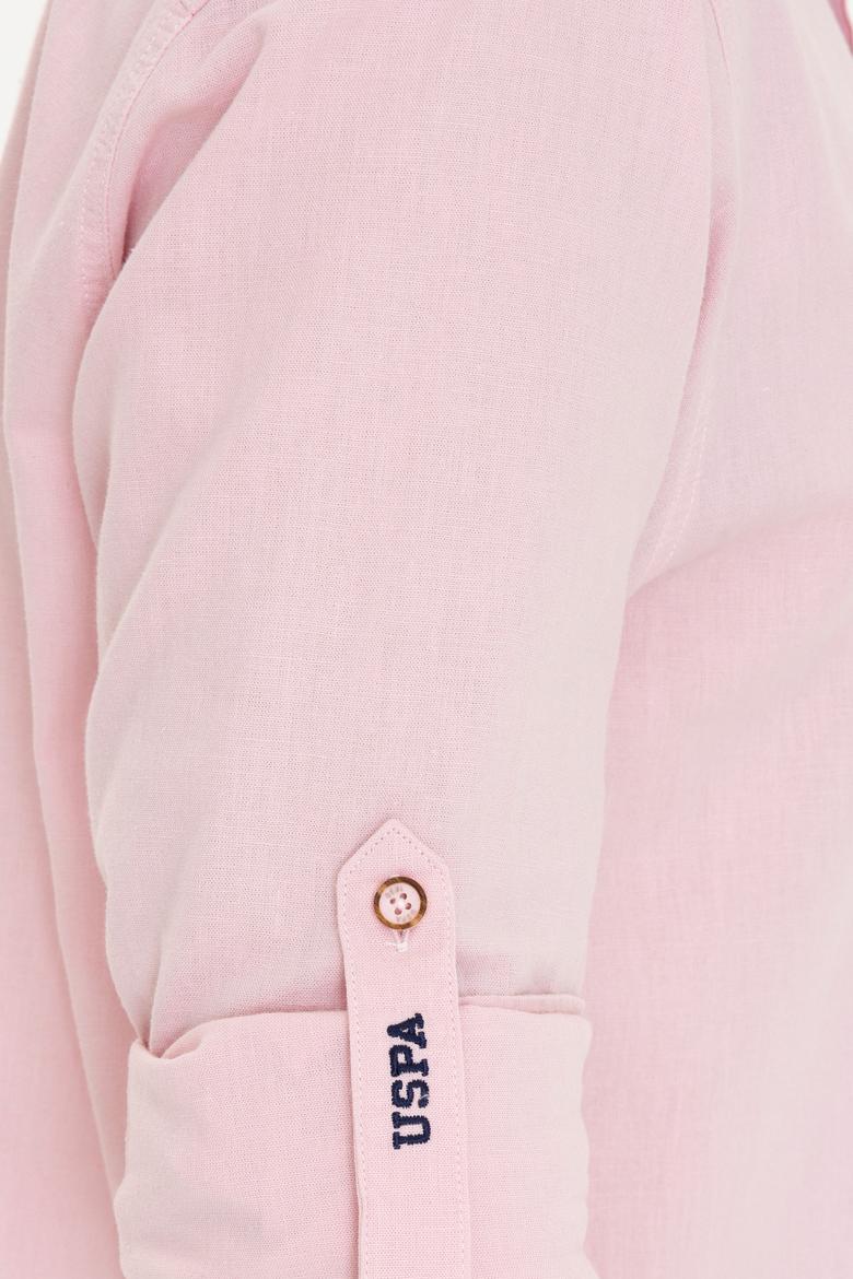 Erkek Pudra Uzun Kollu Basic Gömlek - 50246466056