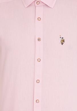 Erkek Pudra Uzun Kollu Basic Gömlek - 50246466056